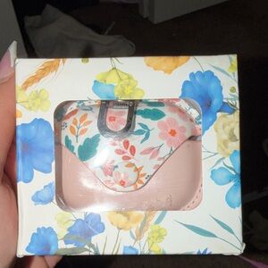 Floral Wireless Mouse with Pink Base